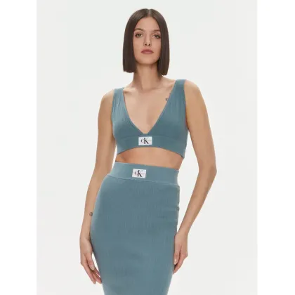 Zdjęcie Calvin Klein Jeans Top Variegated J20J222625 Niebieski Slim Fit