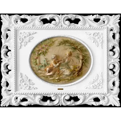 Zdjęcie Obraz kobiety i mężczyzny - porcelana z Włoch
