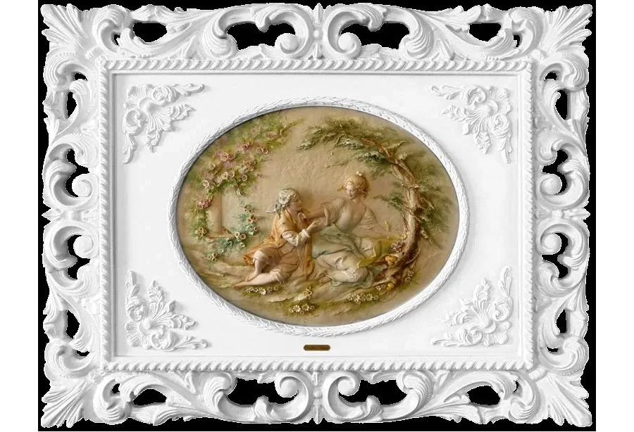 obrazek 1 Obraz kobiety i mężczyzny - porcelana z Włoch