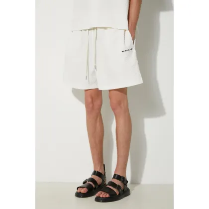 Zdjęcie MKI MIYUKI ZOKU szorty Seersucker Shorts męskie kolor beżowy SEERSUCKER.SHORTS