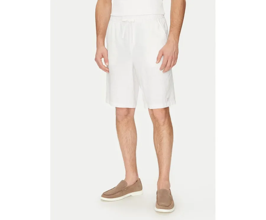 obrazek 1 Guess Szorty materiałowe F5GD00 WH4J0 Biały Regular Fit