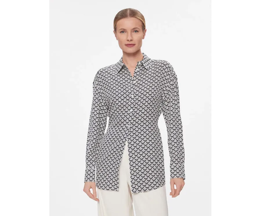 obrazek 1 Tommy Hilfiger Koszula Seal Aop Fluid Modern Shirt WW0WW40753 Czarny Regular Fit