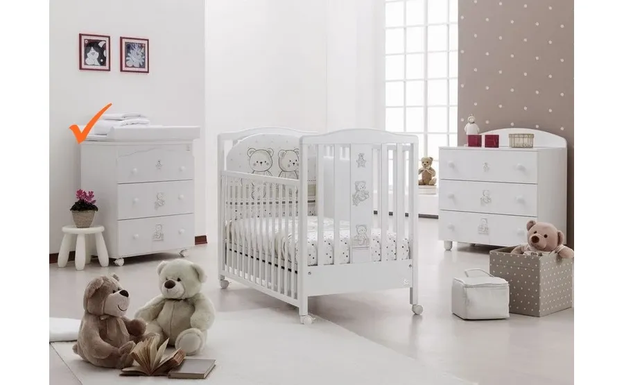 obrazek 1 Komoda niemowlęca w kolorze białym - Italbaby