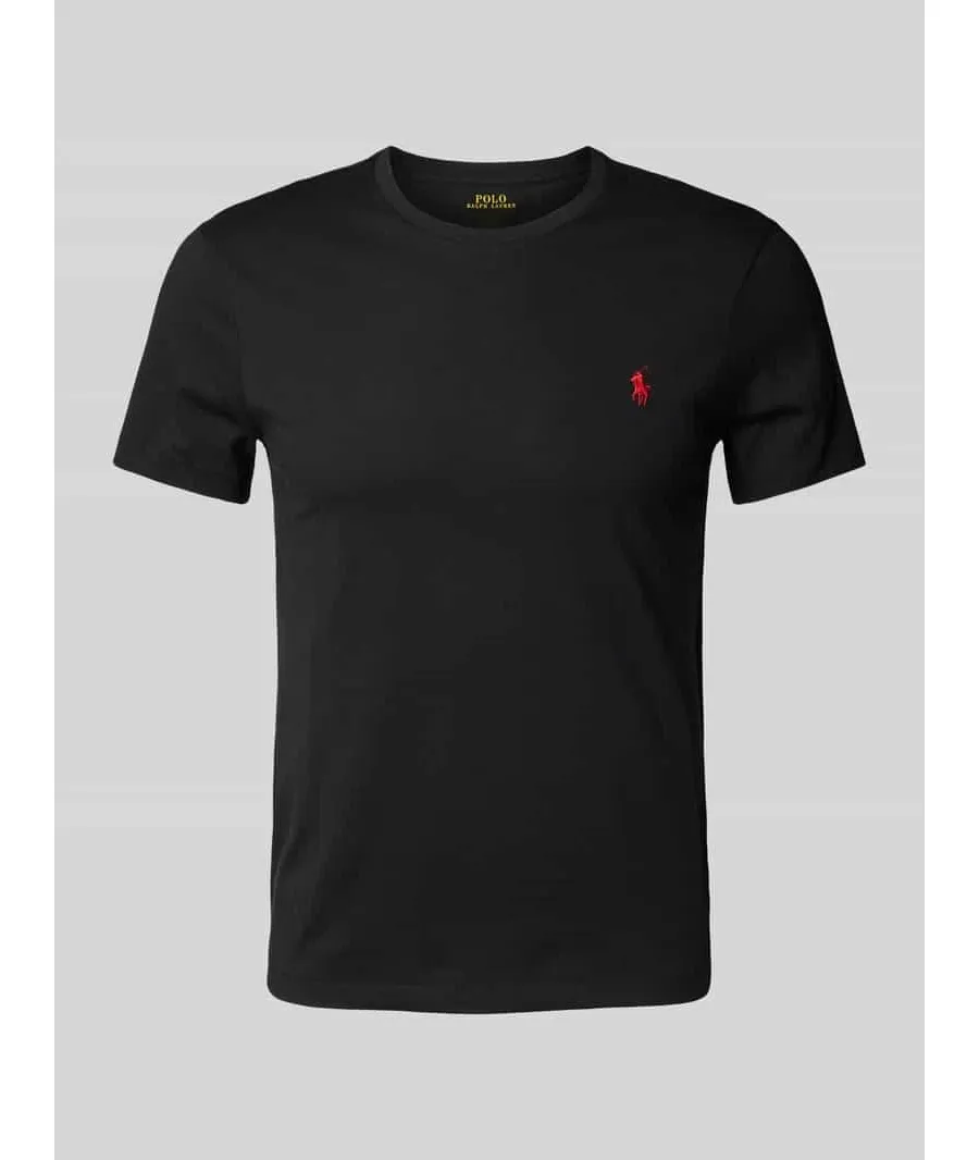 obrazek 1 T-shirt o kroju custom slim fit z wyhaftowanym logo