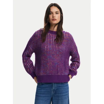 Zdjęcie Desigual Sweter Whitehorse 24WWJF34 Fioletowy Regular Fit