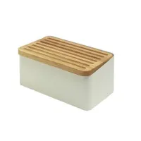 Zdjęcie Pojemnik na pieczywo Crispy ze stali i drewna