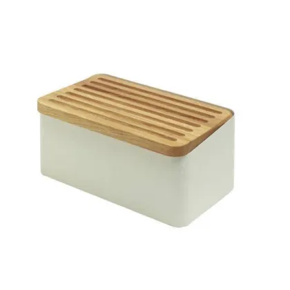 Zdjęcie Pojemnik na pieczywo Crispy ze stali i drewna