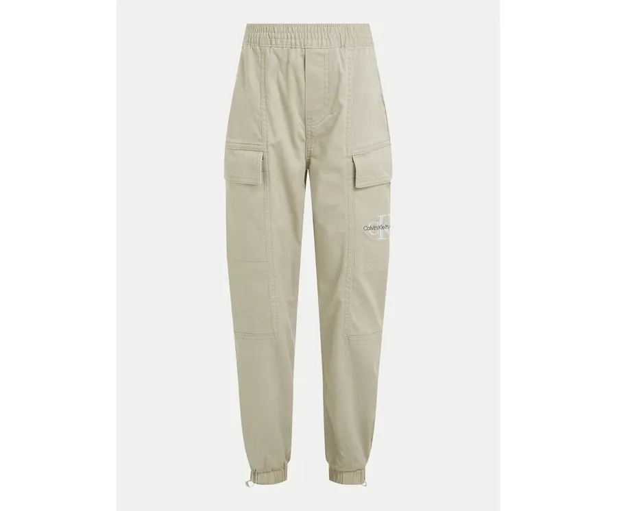 obrazek 1 Calvin Klein Jeans Joggery Essential IB0IB02270 Beżowy Regular Fit