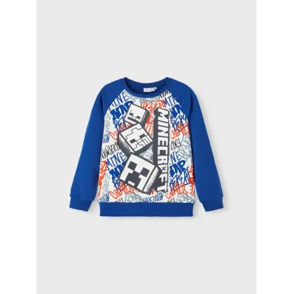 Zdjęcie NAME IT Bluza MINECRAFT 13221202 Niebieski Regular Fit