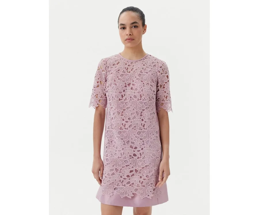 obrazek 1 Luisa Spagnoli Sukienka koktajlowa Pendice 541767 Fioletowy Regular Fit