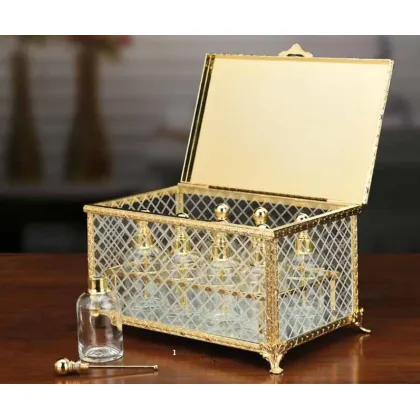 Picture Exclusive container, box decorated with 24 carat gold for jewelry