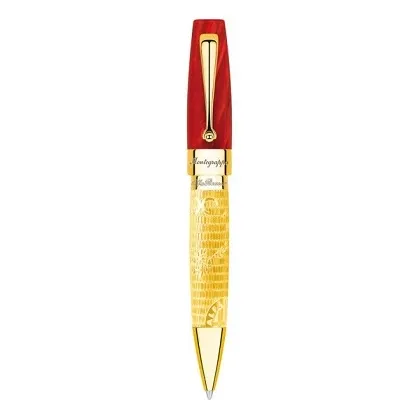 Picture GOLD Ballpoint Pen Alfa Romeo 100th Anniversary -Montegrappa