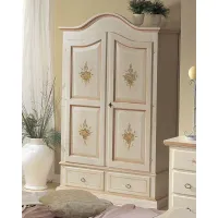 Picture Wardrobe with 2 doors and 2 drawers, handmade matching decorations - Zanini