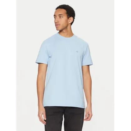 Zdjęcie Calvin Klein Jeans T-Shirt J30J326683 Błękitny Regular Fit