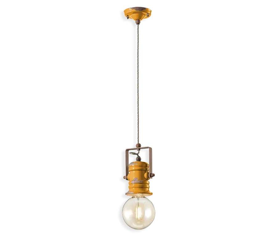 obrazek 8 Stylowa mała lampa wisząca Urban w stylu retro z Włoch