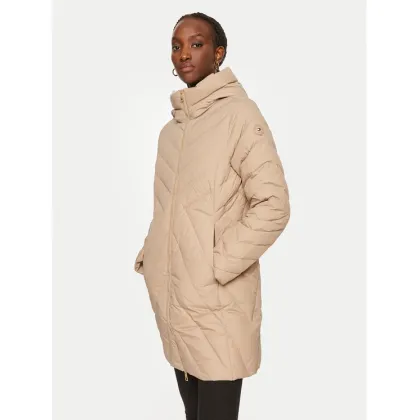 Zdjęcie Tommy Hilfiger Kurtka puchowa Chevron WW0WW42622 Beżowy Regular Fit