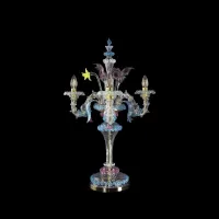 Zdjęcie Prestiżowa lampa na stół lub biurko wykonana ręcznie ze szkła murano