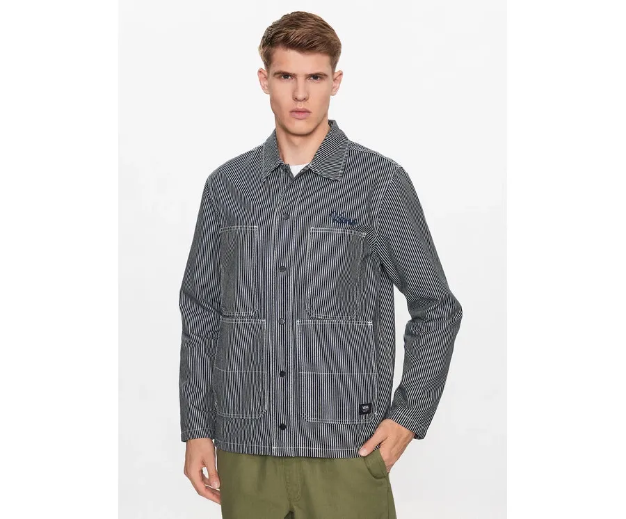 obrazek 1 Vans Kurtka przejściowa Hickory Stripe Drill Chore Coat VN0008G2 Szary Regular Fit