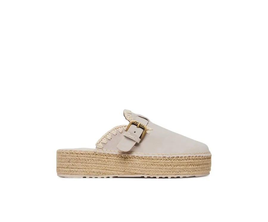obrazek 1 Mou Espadryle Jute clog plain MU.SW641000A Szary