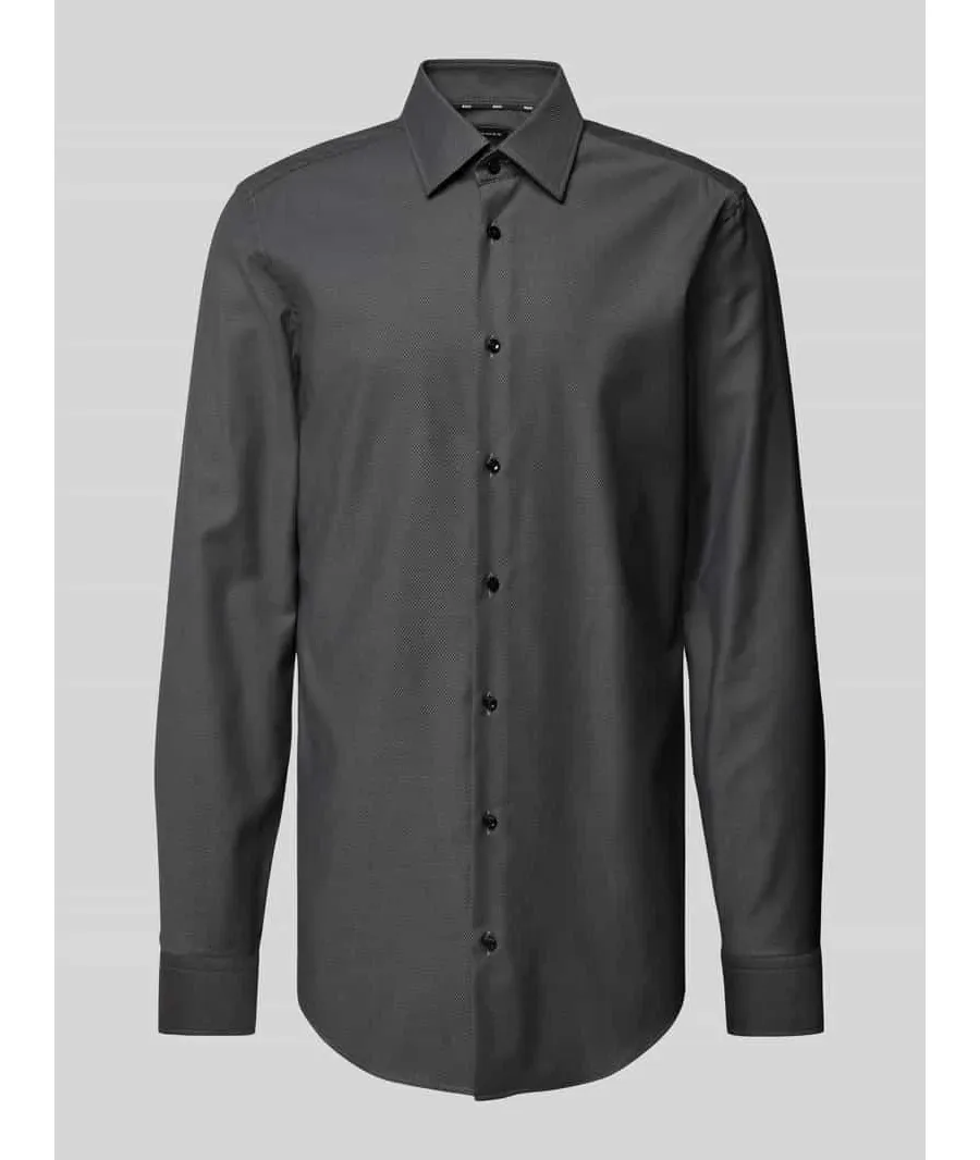 obrazek 1 Koszula biznesowa o kroju slim fit z kołnierzykiem typu kent model ‘Hank’