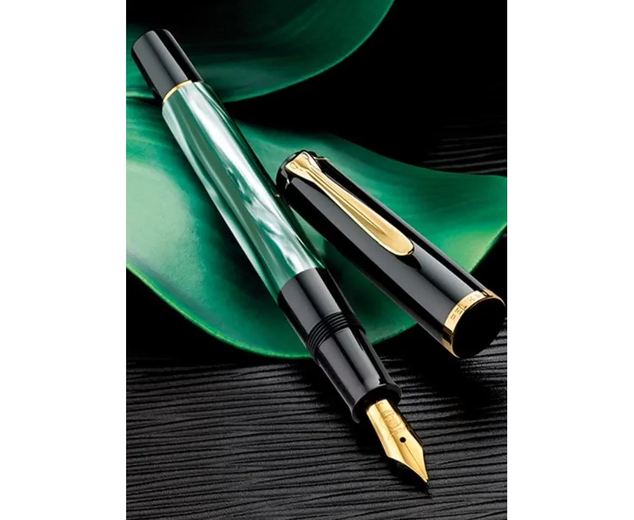 obrazek 1 Eleganckie pióro wieczne Classic M200 Green-Marbled