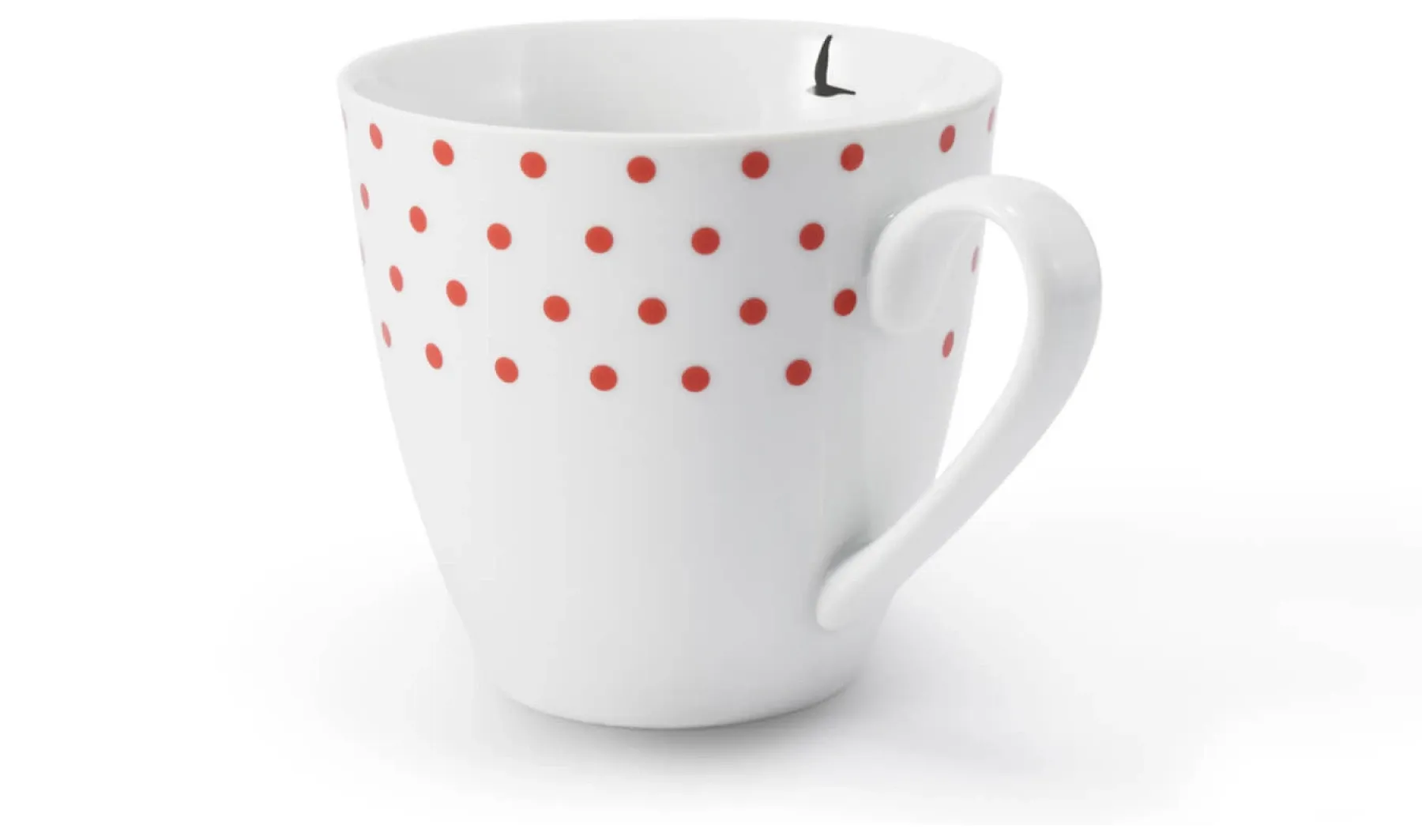 Picture Wyjątkowy kubek z porcelany zdobiony geometrycznym motywem kropek – Leander