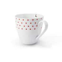 Picture A unique porcelain mug decorated with a geometric motif of dots - Leander