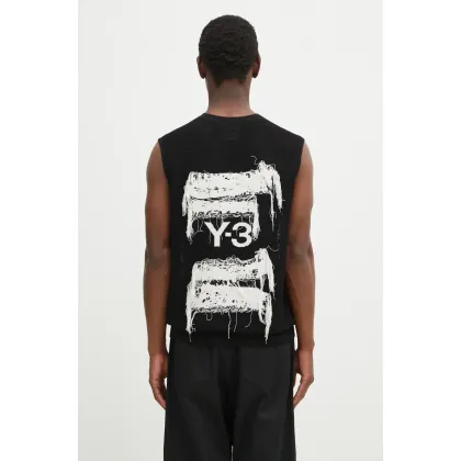 Zdjęcie Y-3 sweter Graphic Knit Vest męski kolor czarny lekki JN4874