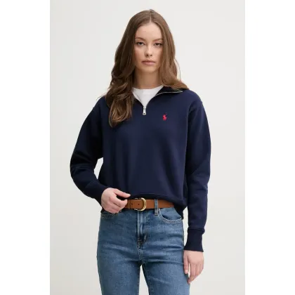 Zdjęcie Polo Ralph Lauren bluza damska kolor granatowy gładka 211851659