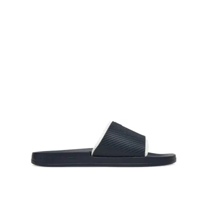 Zdjęcie Calvin Klein Jeans Klapki Slide Rubber Neoprene Text YM0YM01234 Granatowy