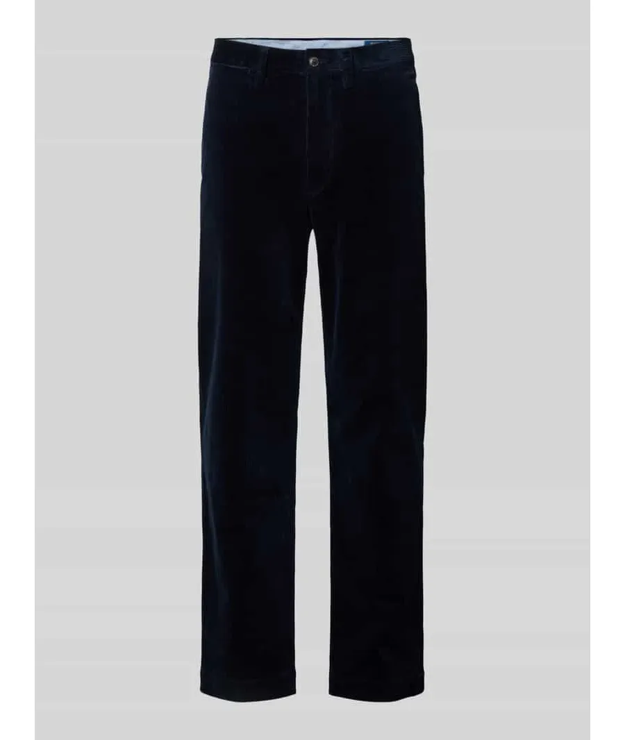 obrazek 1 Spodnie sztruksowe o kroju stretch straight fit ze szlufkami na pasek model ‘BEDFORD’