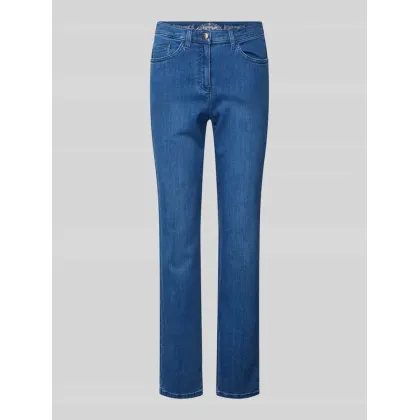 Zdjęcie Jeansy o kroju regular fit z 5 kieszeniami model ‘Lora’