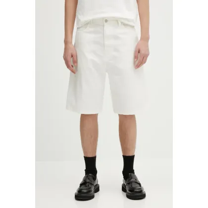 Zdjęcie Carhartt WIP szorty jeansowe Landon Short męskie kolor beżowy I034808.35002