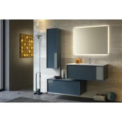 Picture Modern Italian furniture set for a small bathroom - Proteo Arredo Bagno