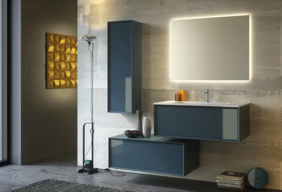 obrazek 1 Nowoczesny włoski komplet mebli do małej łazienki - Proteo Arredo Bagno