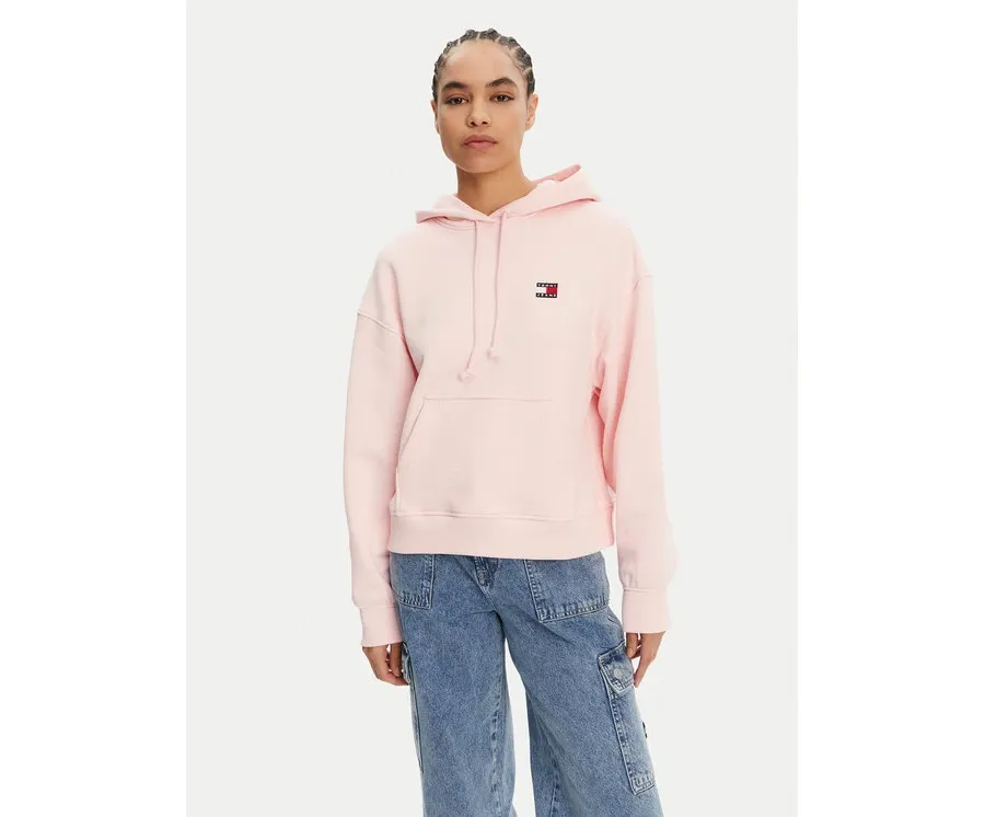 obrazek 1 Tommy Jeans Bluza Badge DW0DW19414 Różowy Boxy Fit