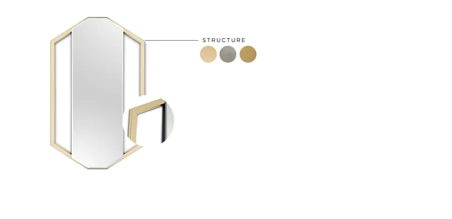 obrazek 13 Piękne designerskie lustro nawiązujące do szafiru