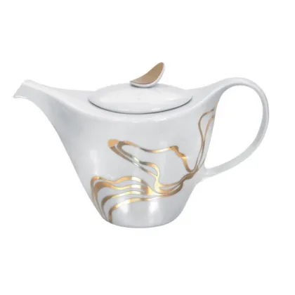 Zdjęcie Gustowny dzbanek Fiume D'Oro z porcelany do herbaty