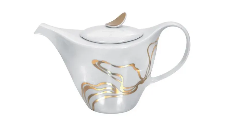 obrazek 1 Gustowny dzbanek Fiume D'Oro z porcelany do herbaty