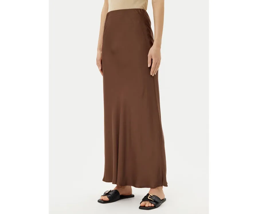obrazek 1 ViCOLO Spódnica maxi TD0472 Brązowy Slim Fit