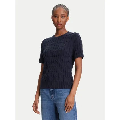 Zdjęcie Tommy Hilfiger Sweter WW0WW45656 Granatowy Regular Fit