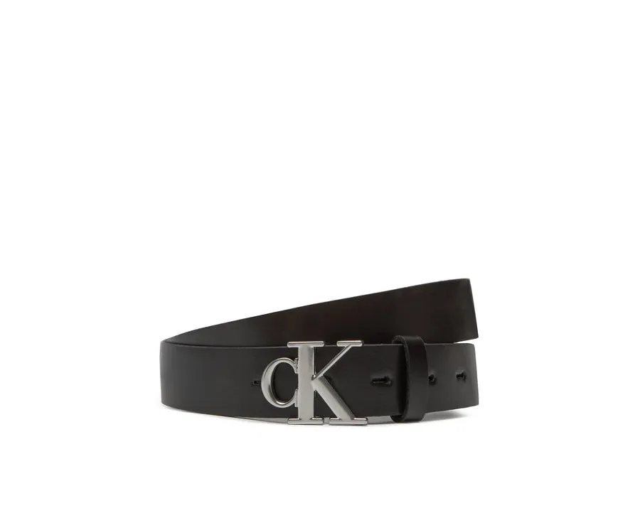 obrazek 1 Calvin Klein Pasek Damski Monogram Plaque Buckle 30Mm LV04K7018G Czarny