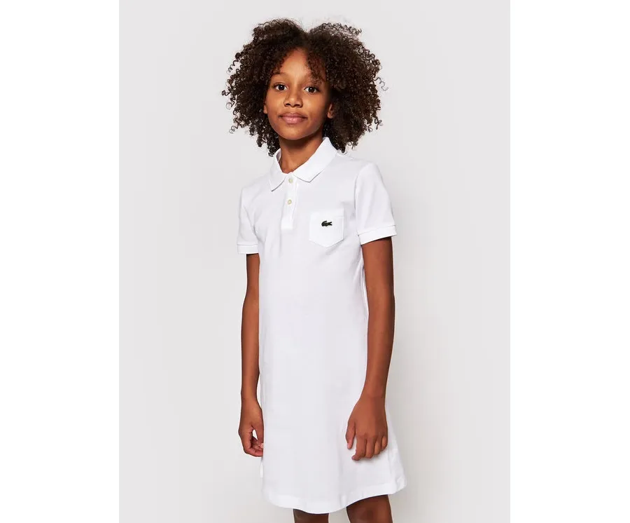 obrazek 1 Lacoste Sukienka codzienna EJ2816 Biały Regular Fit