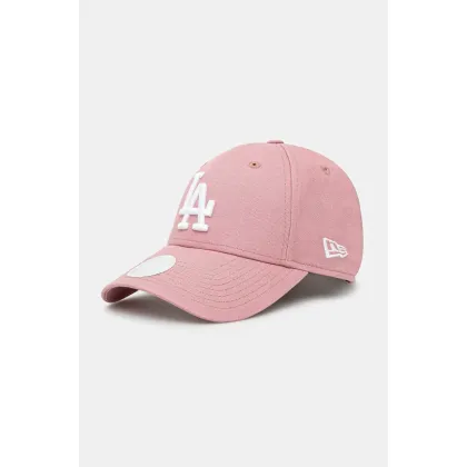 Zdjęcie New Era czapka z daszkiem bawełniana kolor różowy gładka 60595170