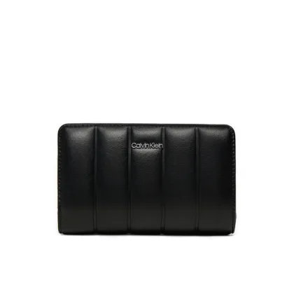 Zdjęcie Calvin Klein Duży Portfel Damski Line Quilt Medium Bifold K60K612828 Czarny
