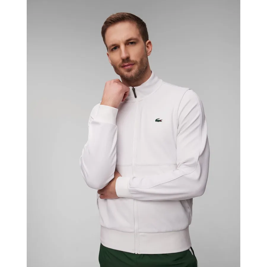 obrazek 1 Biała Bluza Sportowa Męska Lacoste Sh3444