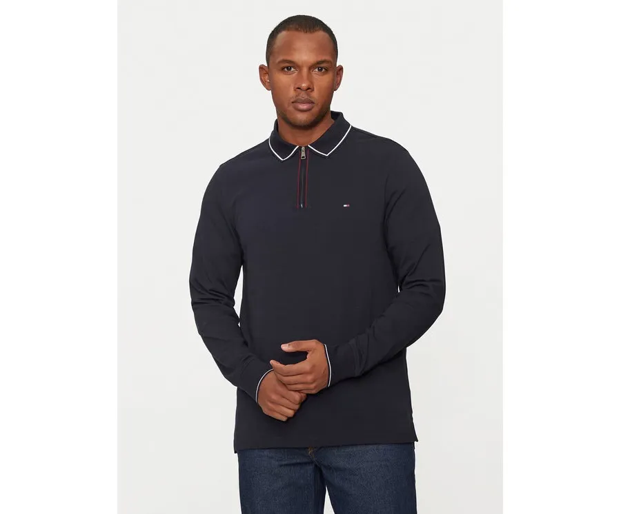 obrazek 1 Tommy Hilfiger Sweter MW0MW33168 Granatowy Regular Fit