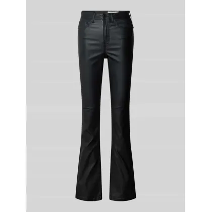 Zdjęcie Noisy May Spodnie z imitacji skóry Sallie 27018425 Czarny Skinny Fit