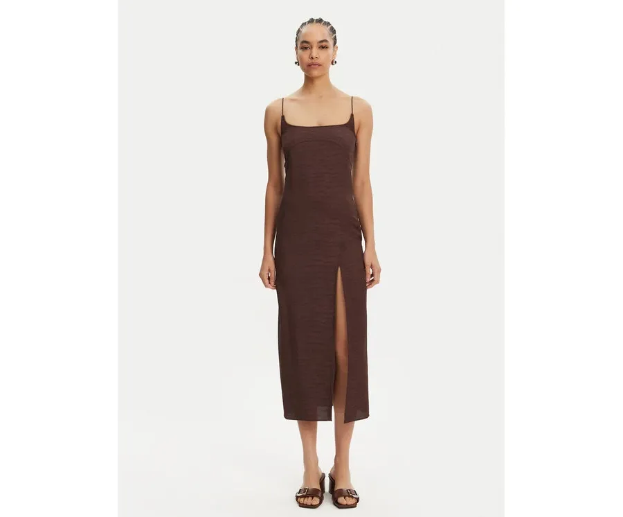 obrazek 1 JACQUEMUS Sukienka koktajlowa 25E251DR100-1713 Brązowy Regular Fit