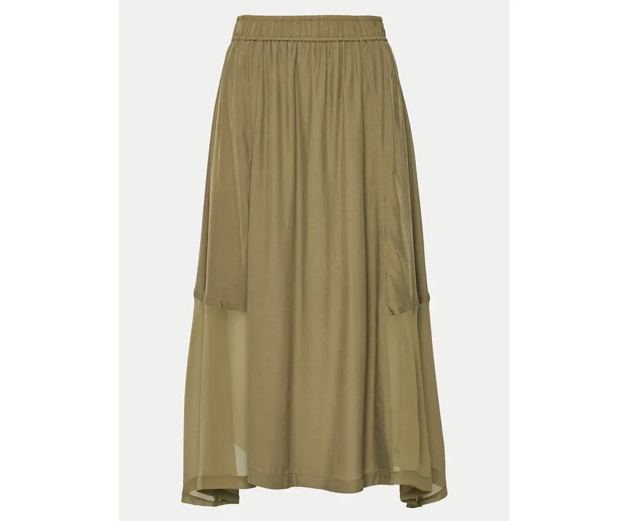 obrazek 1 DKNY Spódnica trapezowa P4DN8X10 Zielony Regular Fit
